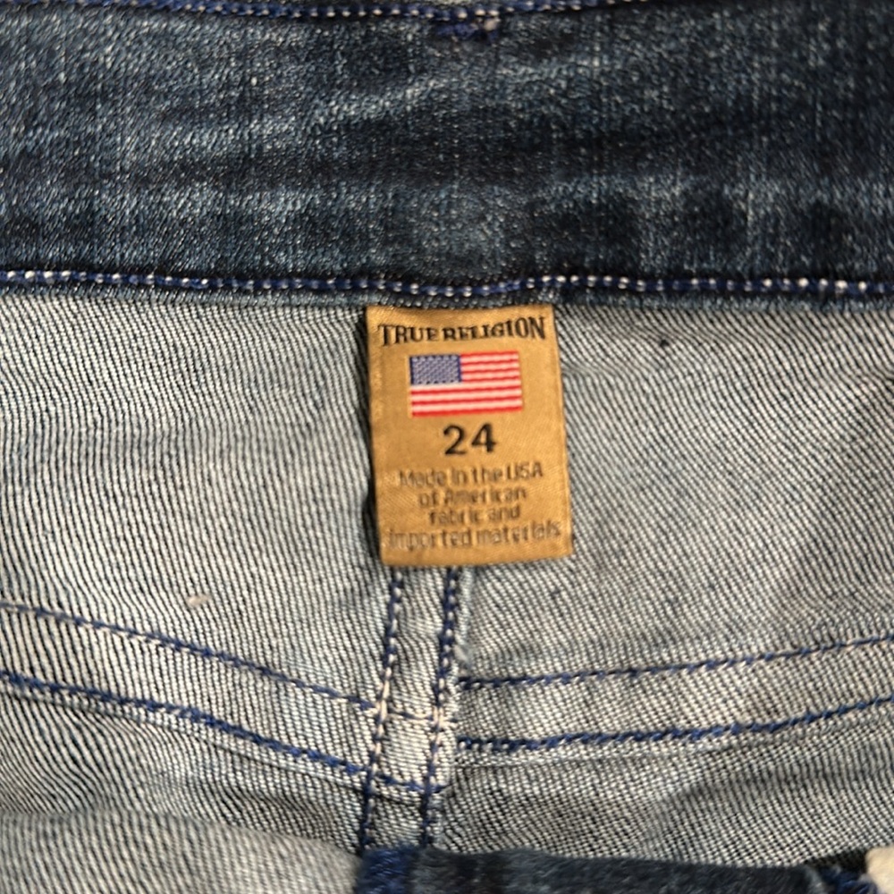 True Religion Vintage Women's Denim Miniskirt - Picture 7 of 7